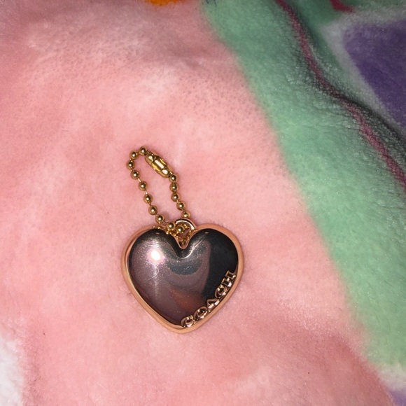 Coach Accessories - Coach gold Heart Keychain